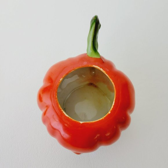 Vintage Royal Bayreuth Tomato Mustard Pot, Red & Green Kitchen Fruit Decor - Picture 11 of 12